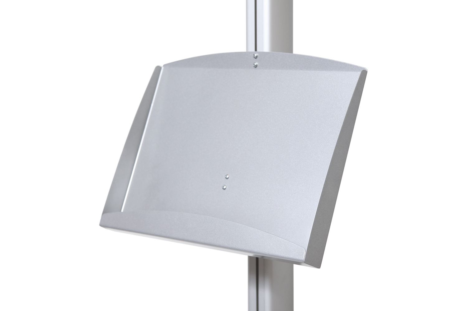Folderrek zilvergrijs staand 8x A4 metalen schap