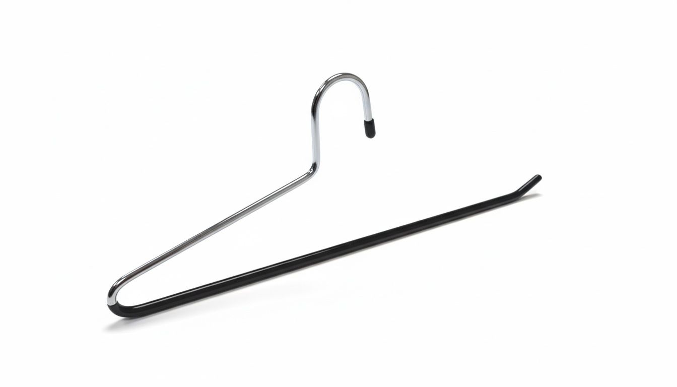 Metalen pantalonhanger breedte 36 cm Zwart