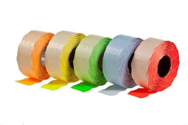 Etiket afneembaar 26 x 12 mm Wit