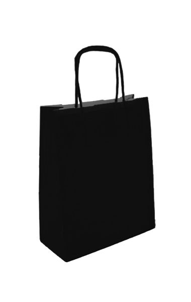Ppapieren draagtas 32x14x42cm zwart