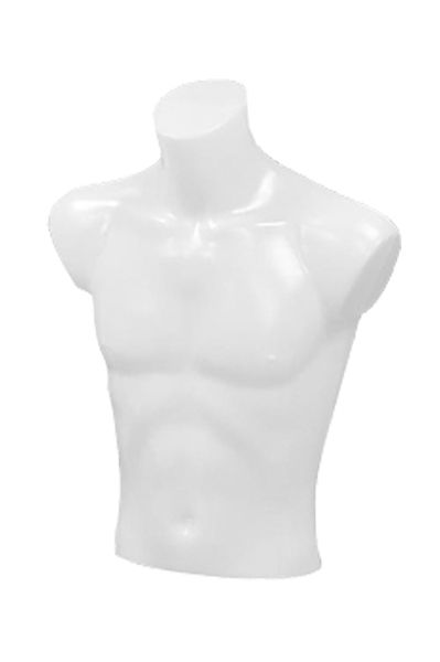 Heren torso kort wit