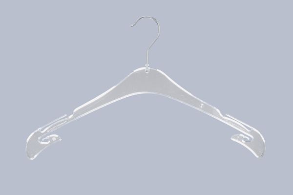 Jas-trui kledinghanger B43 cm Transparant 14mm dik