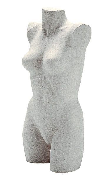 Lingerietorso vrouw licht graniet zonder armen