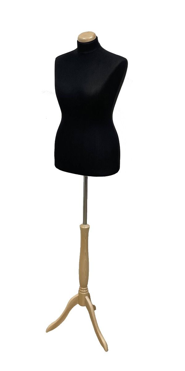 Paspop vrouw XL maat 42-44 zwart