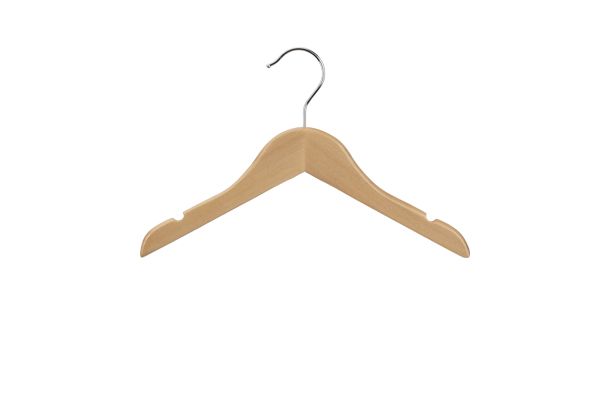 Kinderhanger 28 cm Blank gelakt