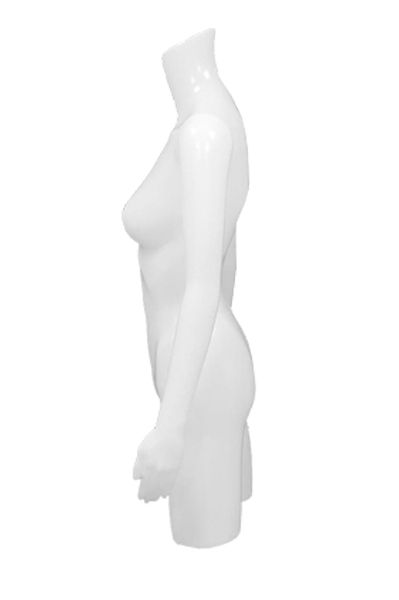 Dames torso wit met armen zijaanzicht