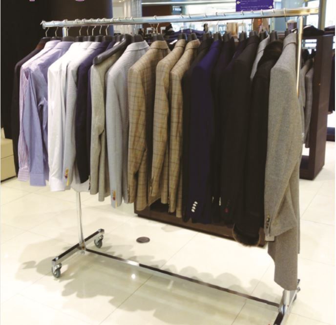 Vouwrek B140 x H150-200 cm Chroom voorbeeld