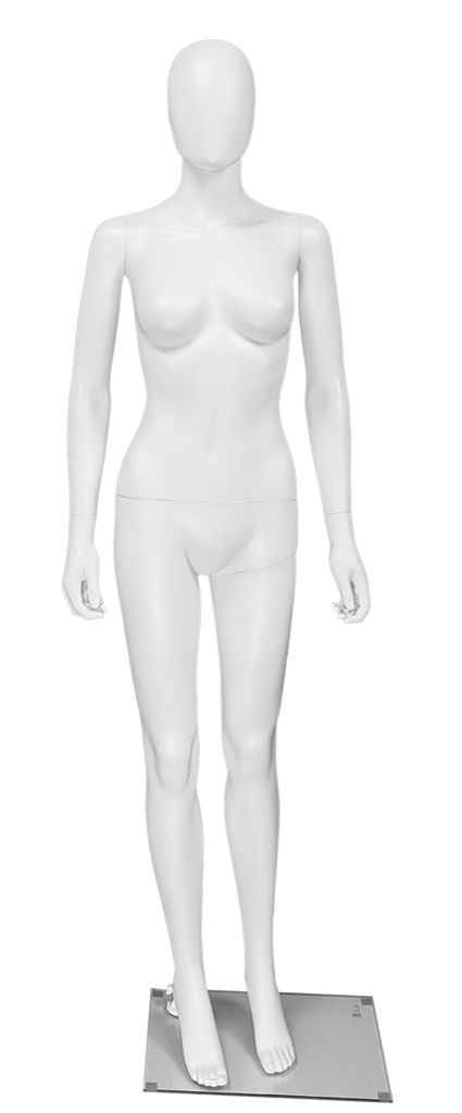 Etalagepop dame wit onbreekbaar H3 -2