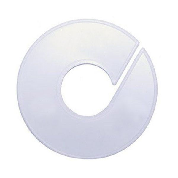 Blanco maataanduider of maatschijf 9cm voor kledingrek
