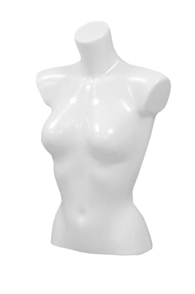 Dames torso kort wit