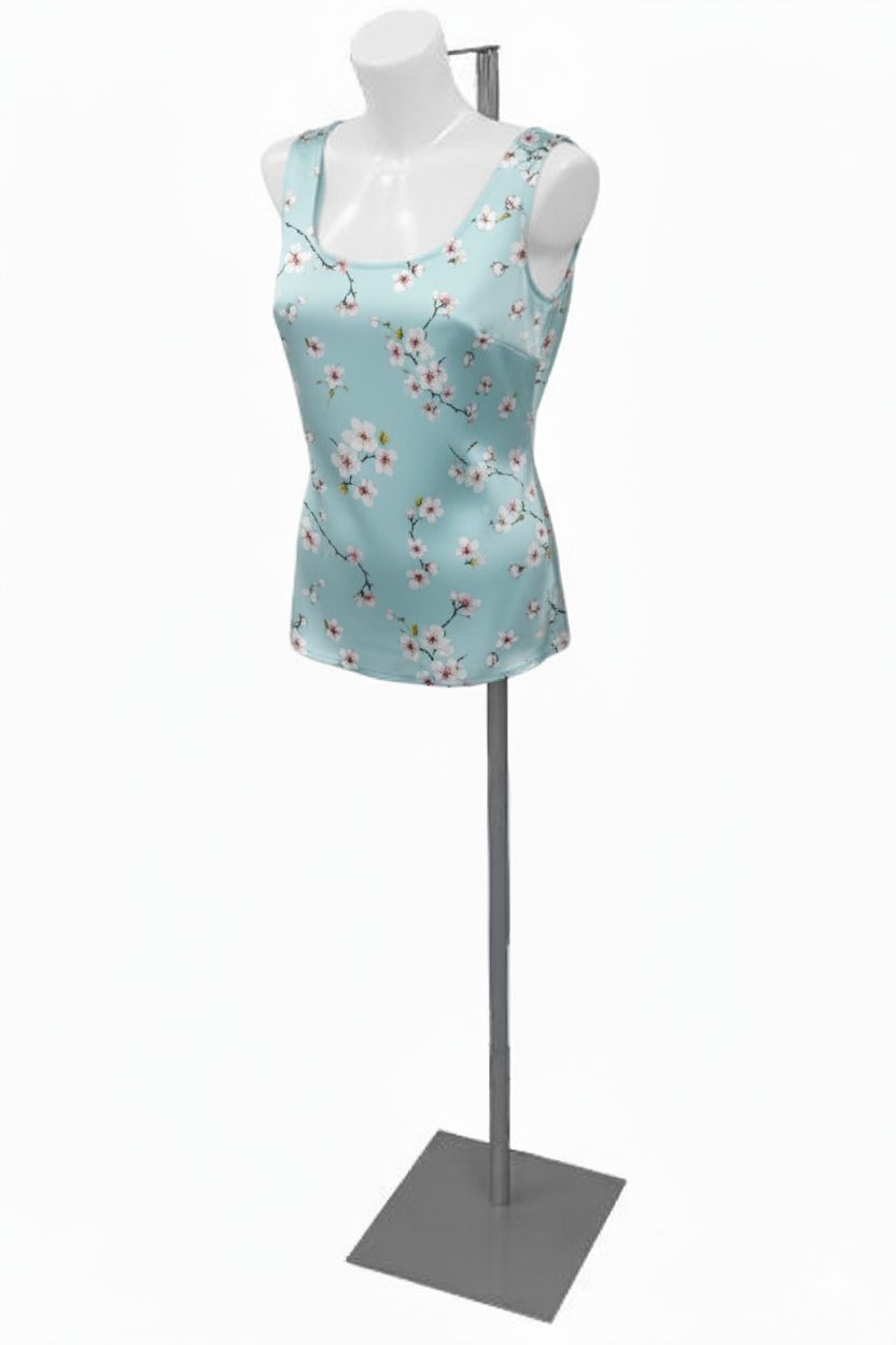 Dames torso kort wit op verstelbare voet