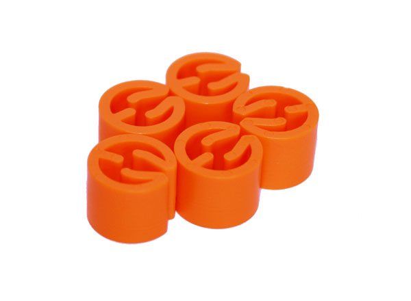 Maatdopjes blanco Oranje