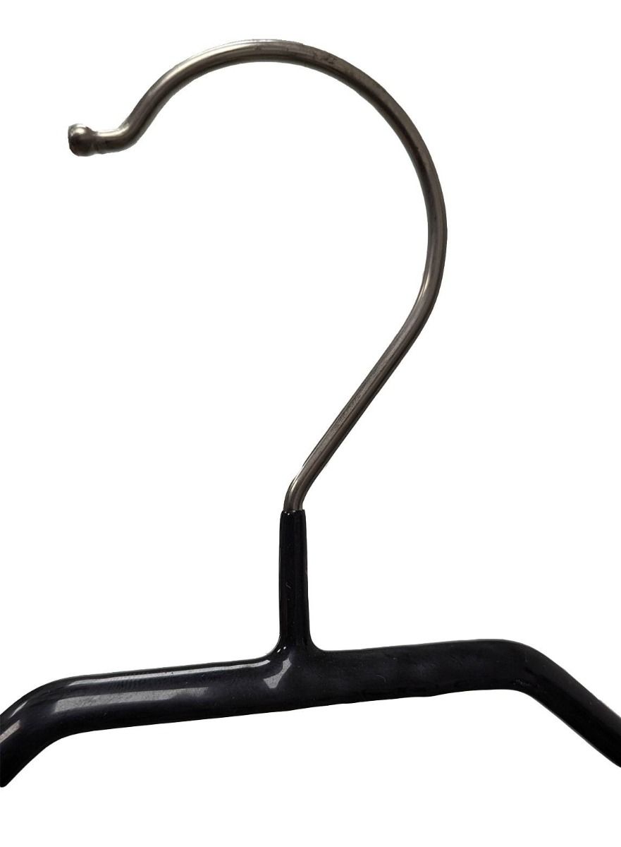 Detail anti-slip kledinghanger B40 cm halslijnmodel Zwart
