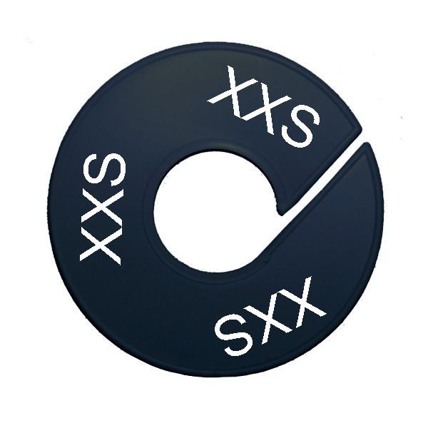 Maatschijf zwart maat XXS