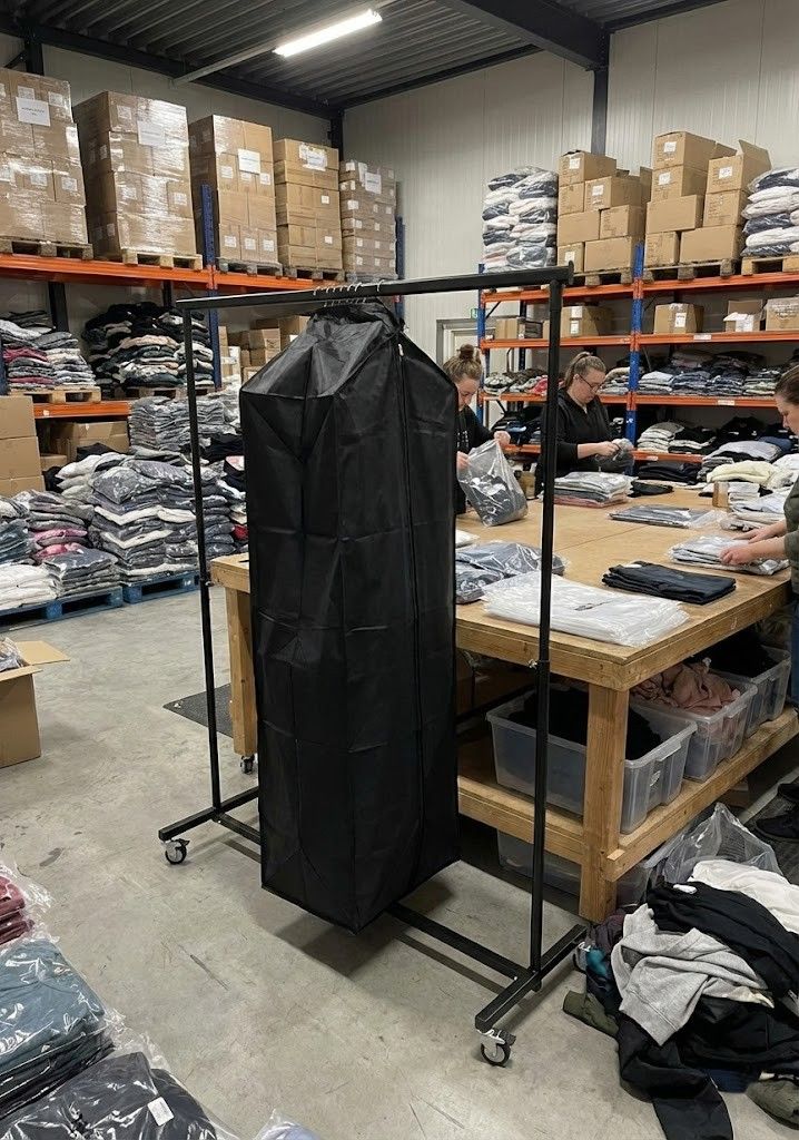 Kleding collectiehoes L 160cm zwart.
