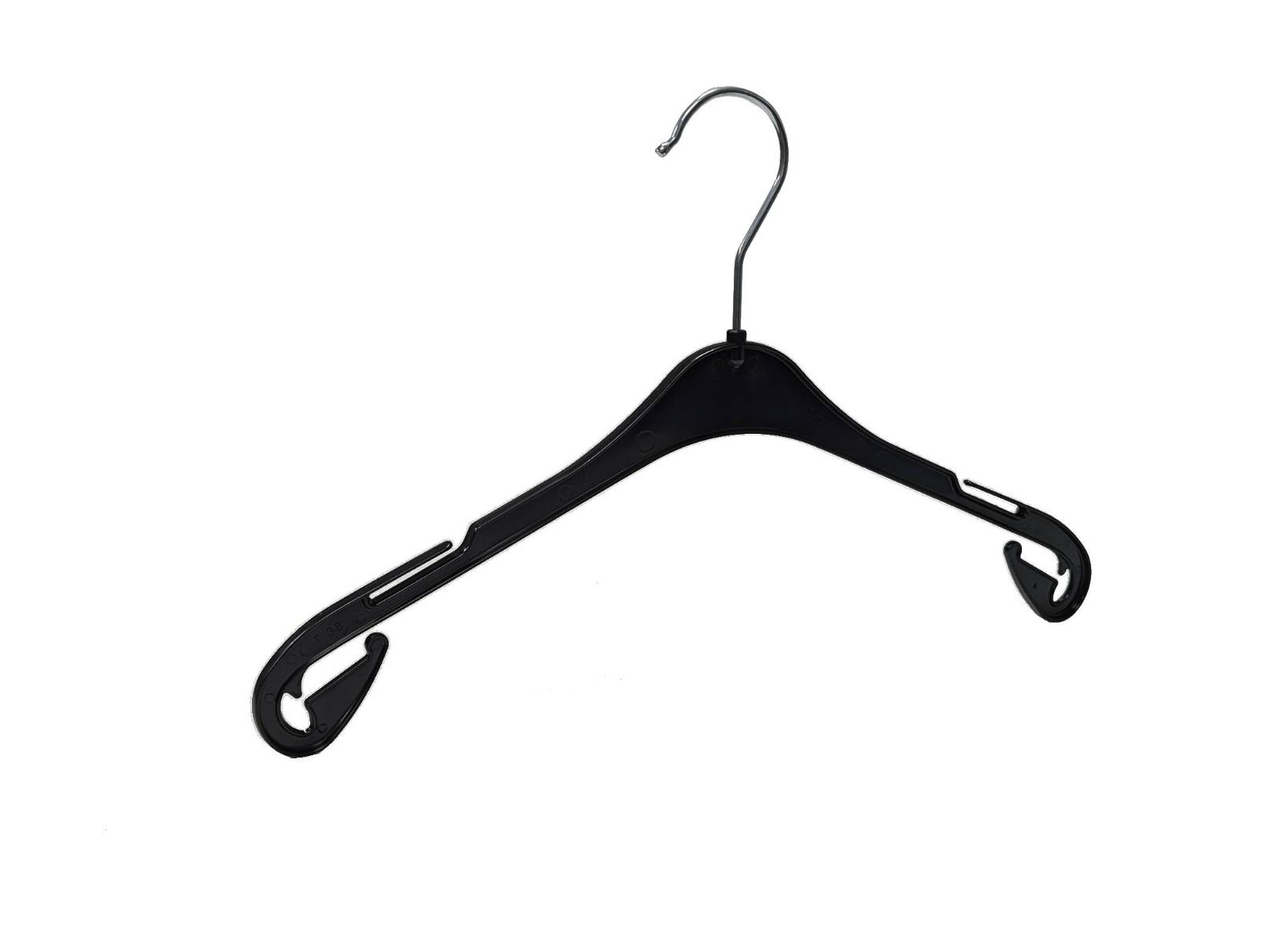 Kledinghanger B38 cm T38 Zwart kunststof