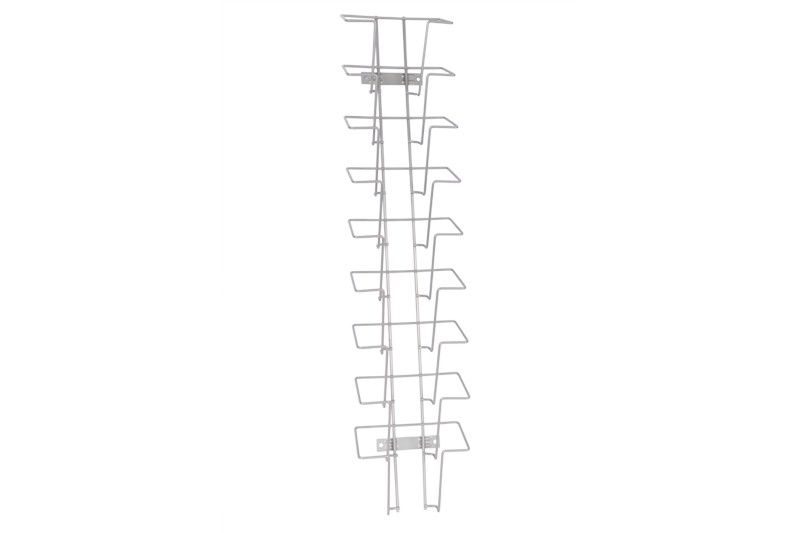 Draad folderrek 9x A6 zilvergrijs FR20401905 2