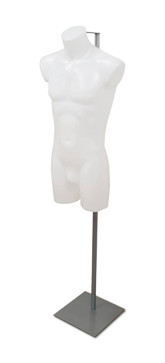 Heren torso wit op verstelbare voet