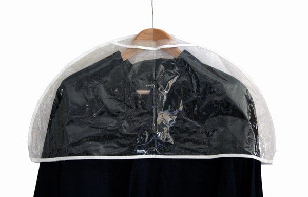 Schouderhoes voor kleding 60cm transparant