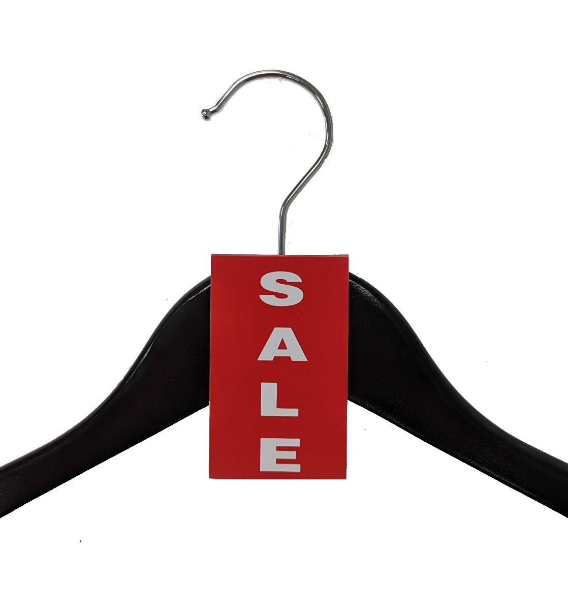 Label aanduider SALE rood kunststof voor kledinghanger