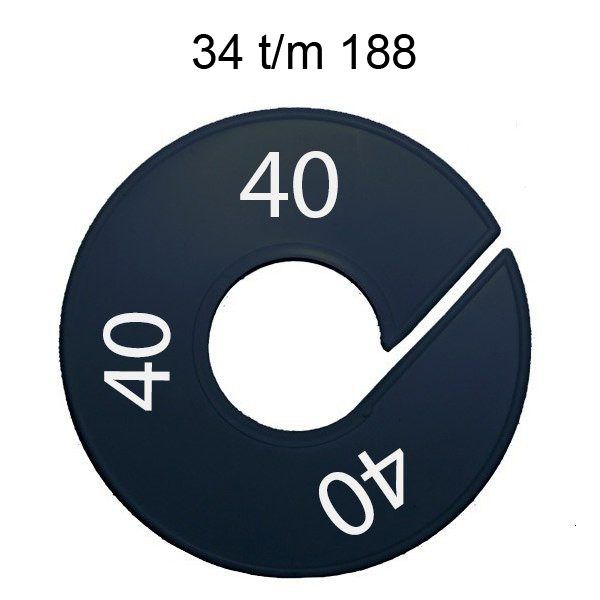 Maataanduider 32-188 zwart