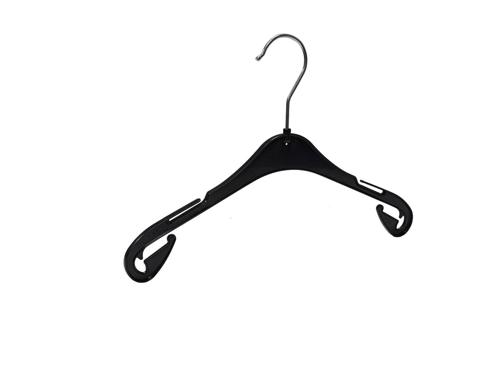 Kledinghanger B33 cm T33 Zwart kunststof