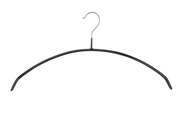 Antislip kledinghanger B40 cm boogmodel Zwart