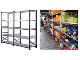 Metalen magazijnstellingen in diverse afmetingen en configuraties