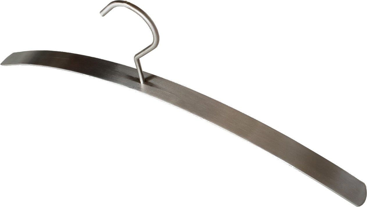 RVS kledinghanger plat