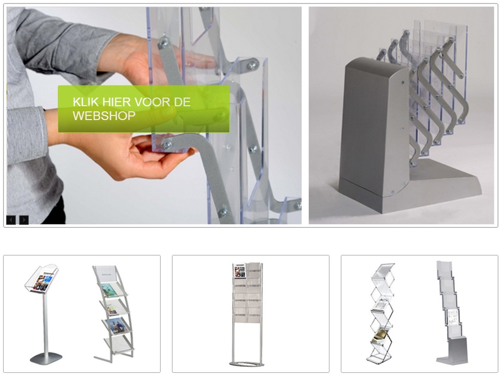 Brochure holder Brochure holder in many designs