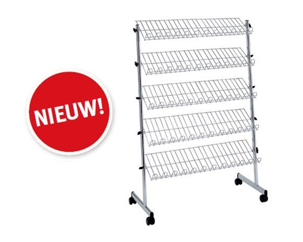 Shoenenrek met 5 rijen schoenenrek