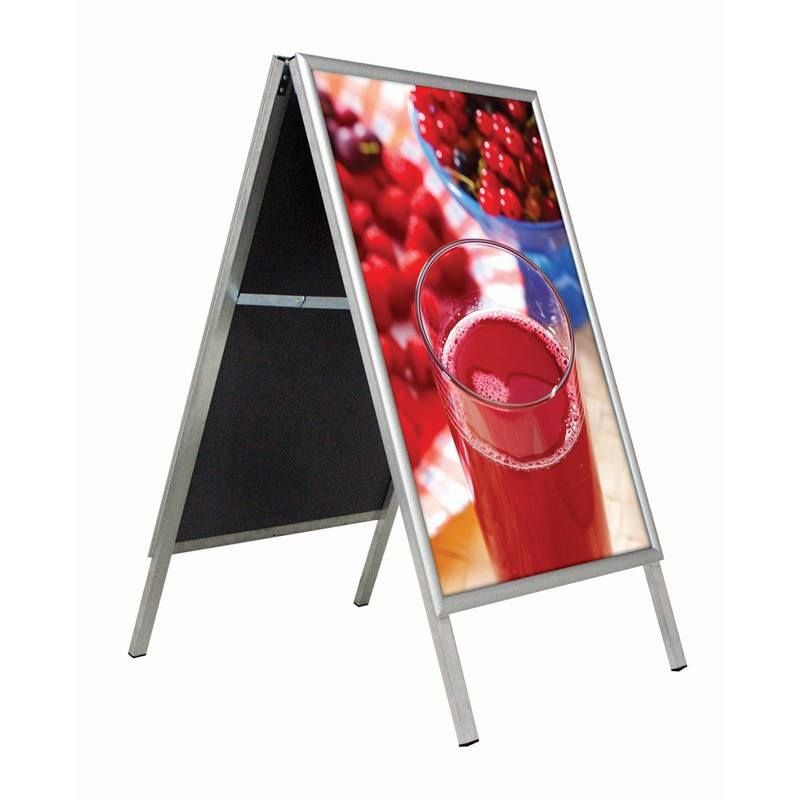 Stoepbord B2 (50 x 70 cm) aluminium