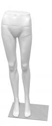 Dames broekendisplay wit staand model met hoge taille
