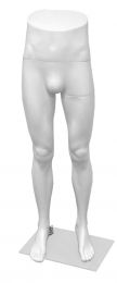 Heren broekendisplay wit staand model met hoge taille