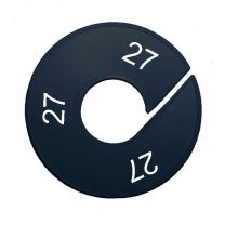 Maatring schijf kledingrek maat 27 zwart 9 cm