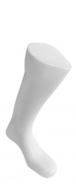 Presentatie voet wit unisex sokken en kousen