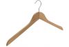 Vlakke kledinghanger 44 cm Blank gelakt hout