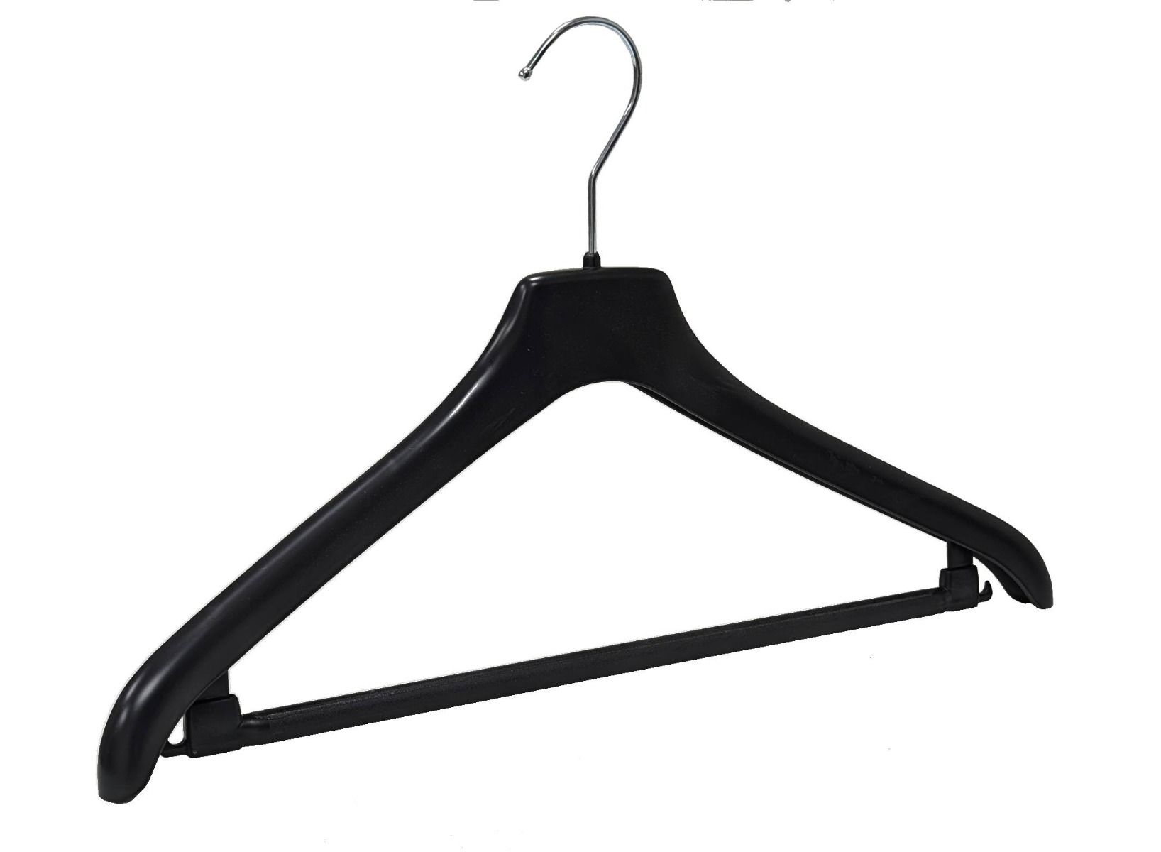 Kledinghanger B440 mm NF44-S kunststof Zwart 90 stuks