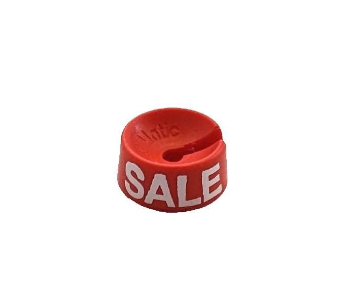 Maatdopjes rood met witte bedrukking SALE