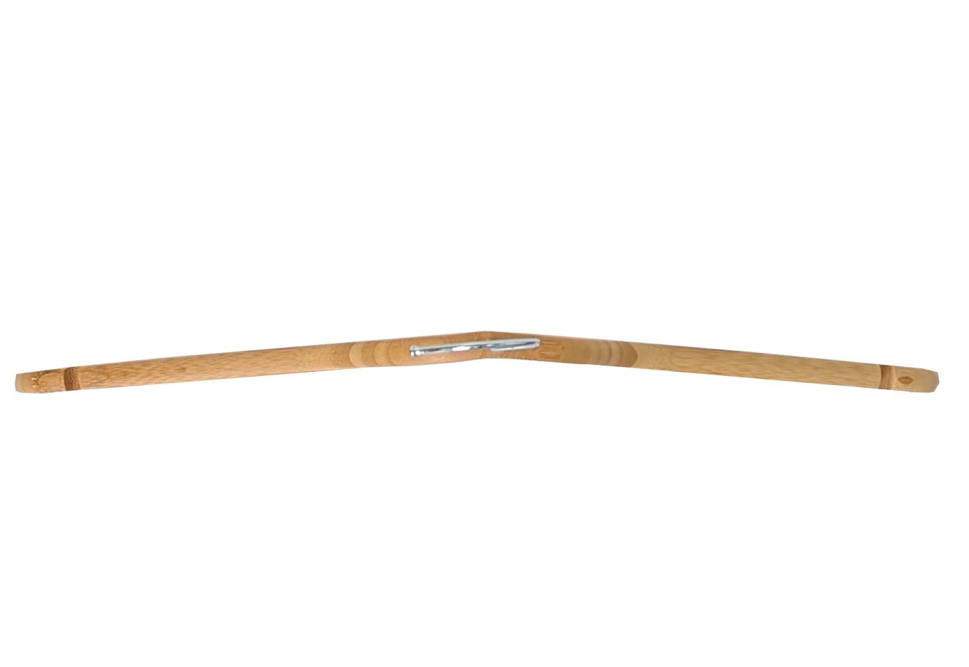 Licht geknikte bamboe hanger 44 cm mat gelakt met rokinkepingen