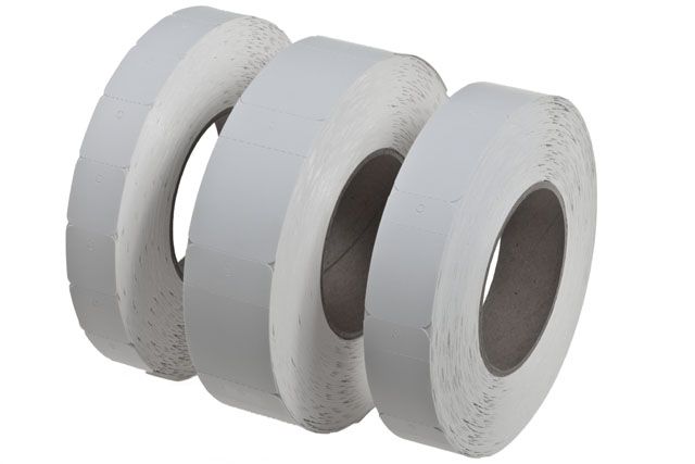 Kaartjes 58 x30 mm 2000 stuks wit