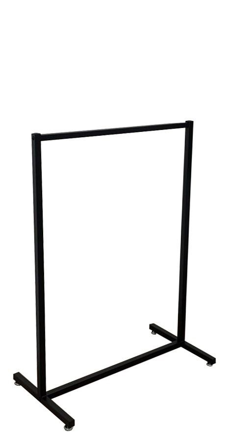 Kledingrek design zwart 90 x 125 cm